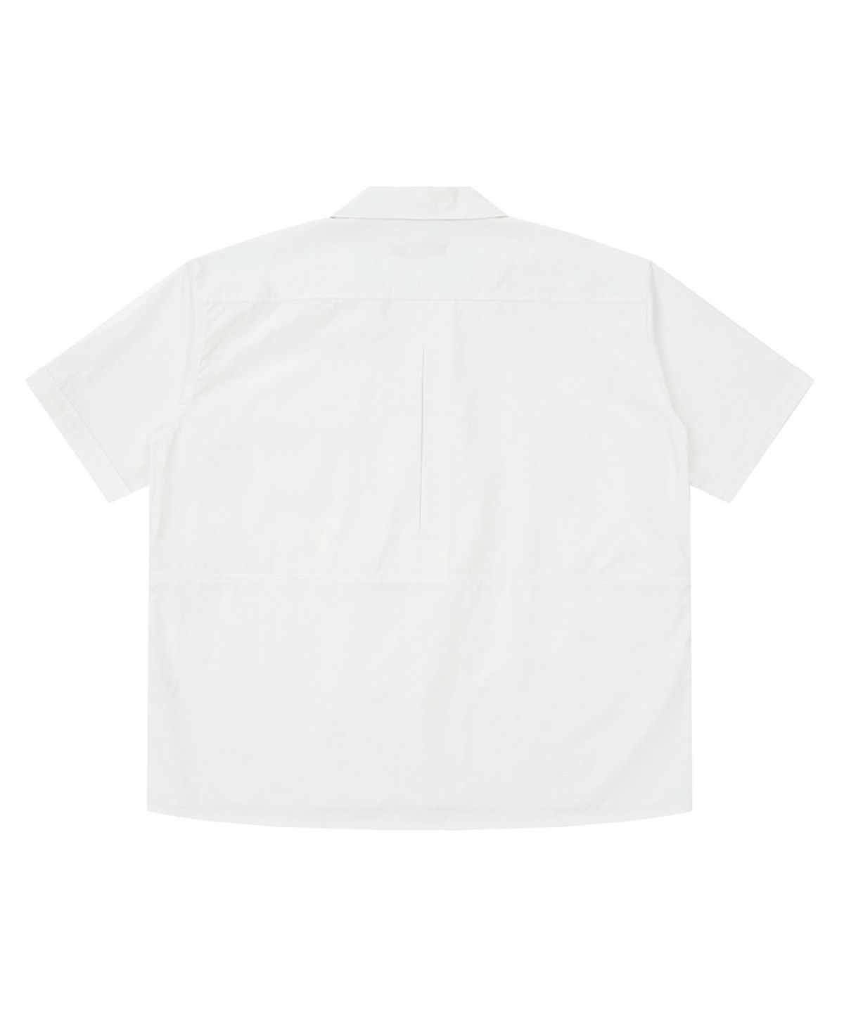 홍우성(HONGWOOSUNG) 2POCKET OPEN COLLAR SHIRTS_WHITE