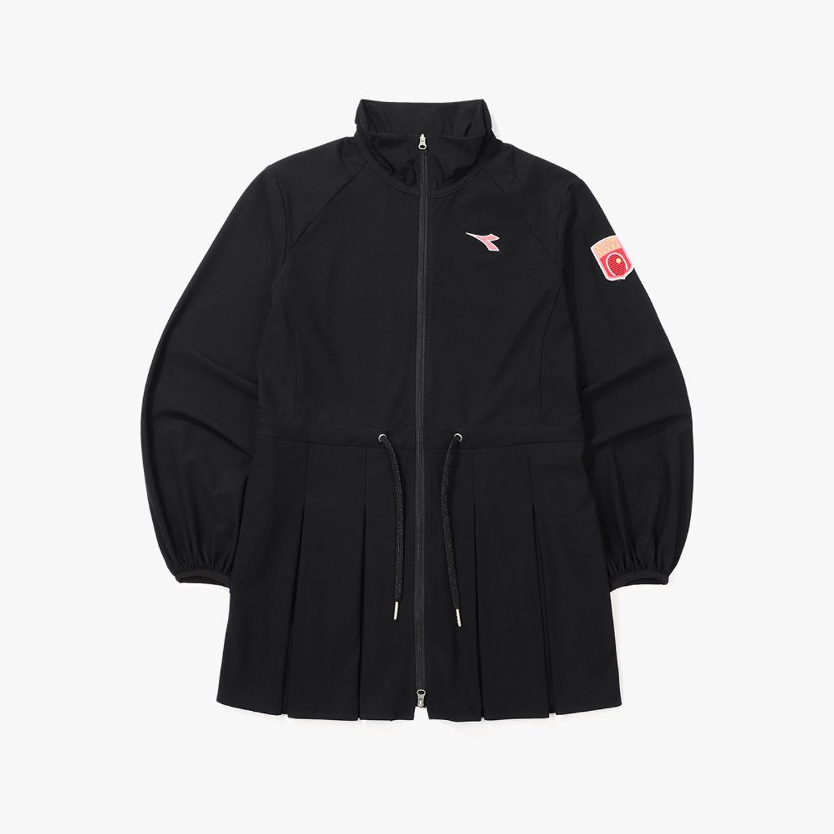 디아도라(diadora) 크로스코트 원피스 자켓 BLACK
