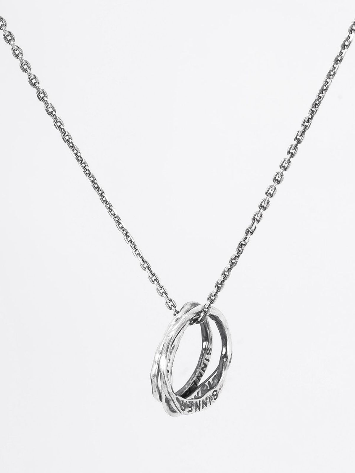 하랑(HARANG) HR 65N_Triple Silver Ring Necklace