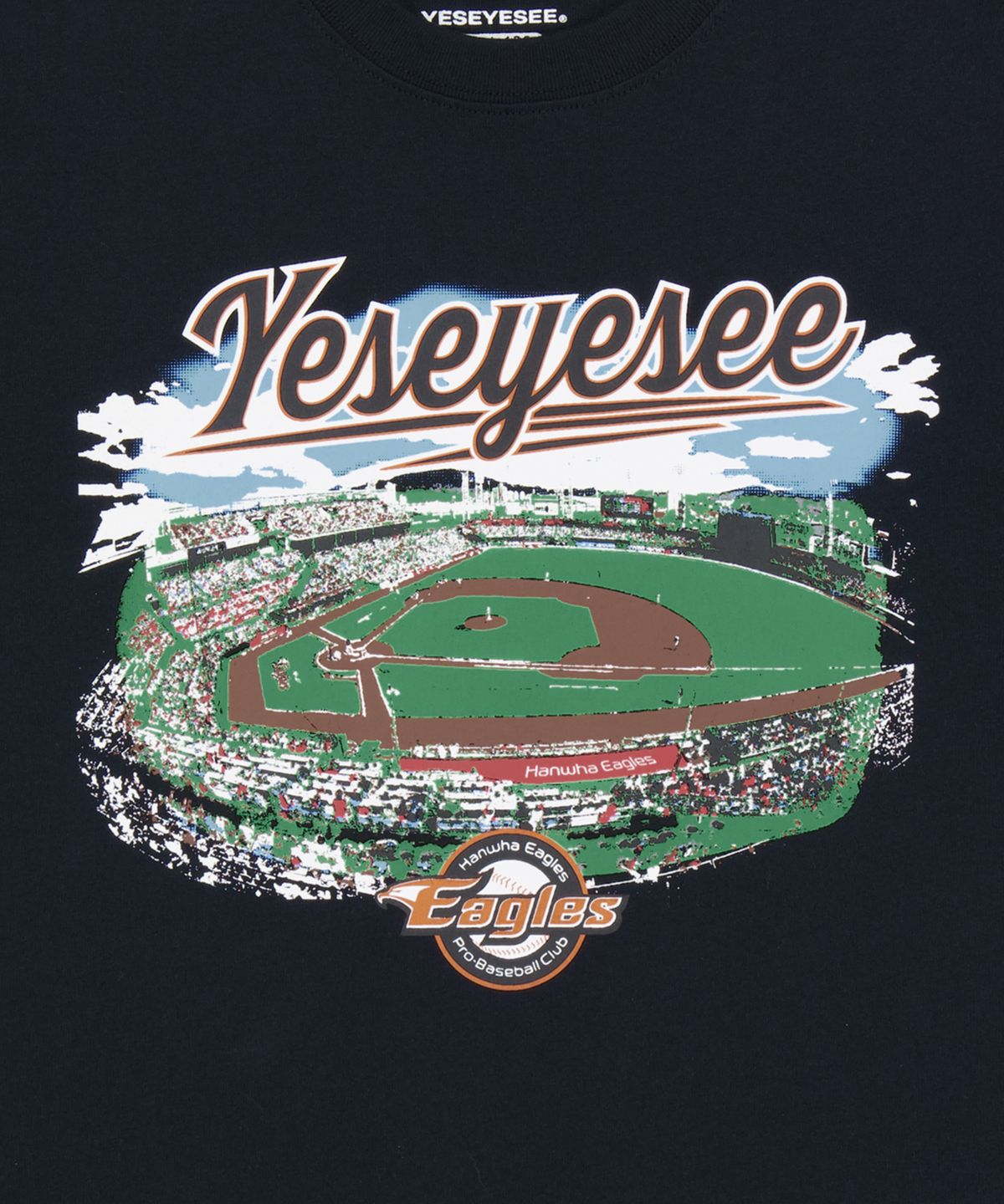 예스아이씨(YESEYESEE) Y.E.S Eagles Park Kids Tee Black