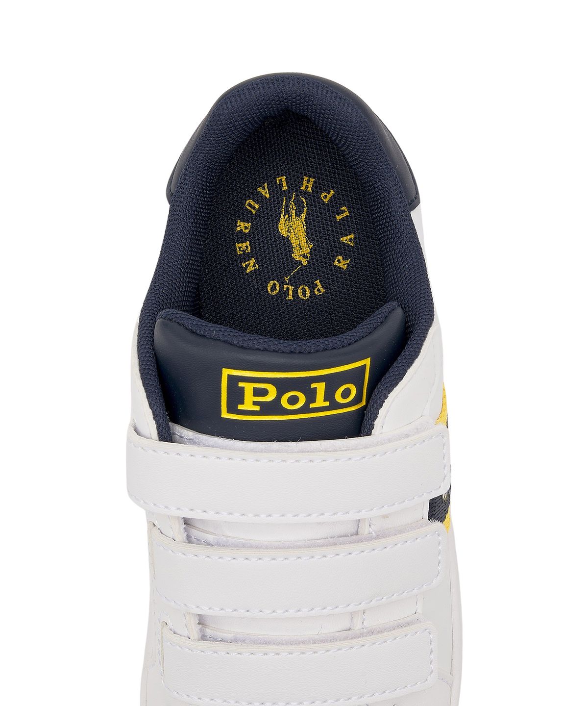 폴로 랄프 로렌 칠드런(POLO RALPH LAUREN CHILDREN) 8-18세 헤리티지 코트 폴로 베어 EZ 스니커즈 - 화이트