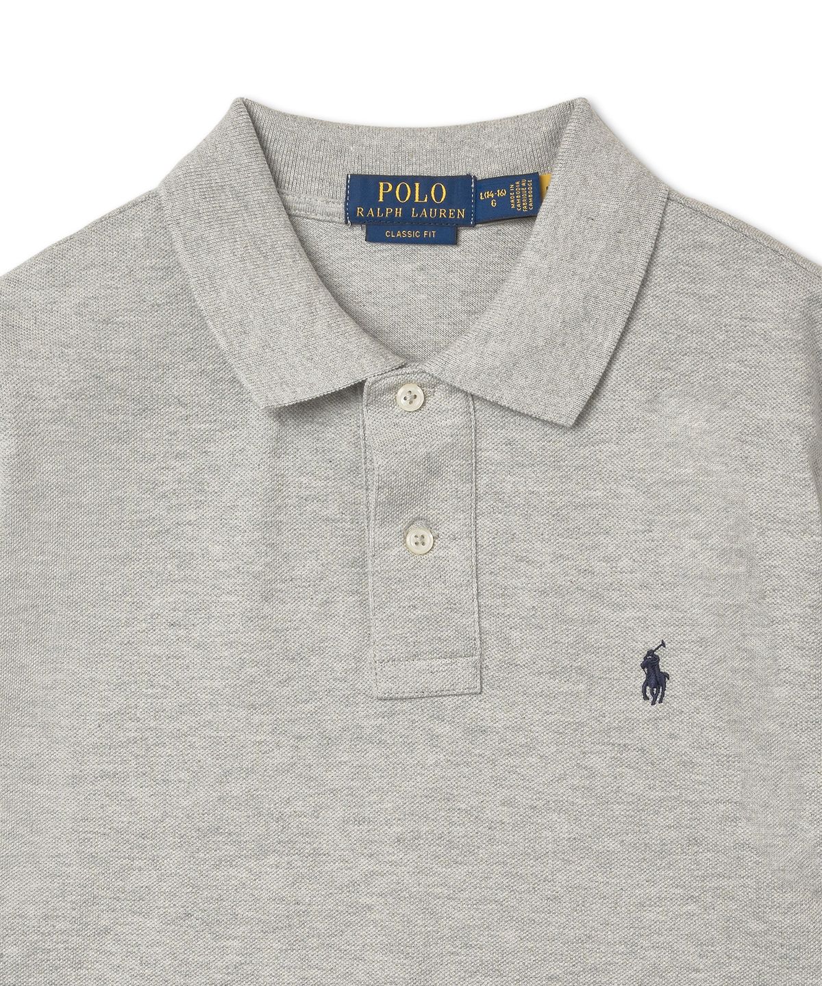 폴로 랄프 로렌 칠드런(POLO RALPH LAUREN CHILDREN) 남아 8-18세 코튼 메시 폴로 셔츠 - 그레이