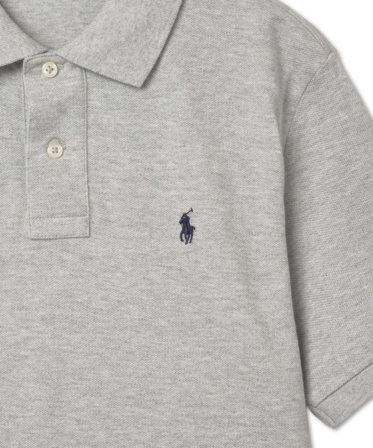 폴로 랄프 로렌 칠드런(POLO RALPH LAUREN CHILDREN) 남아 8-18세 코튼 메시 폴로 셔츠 - 그레이