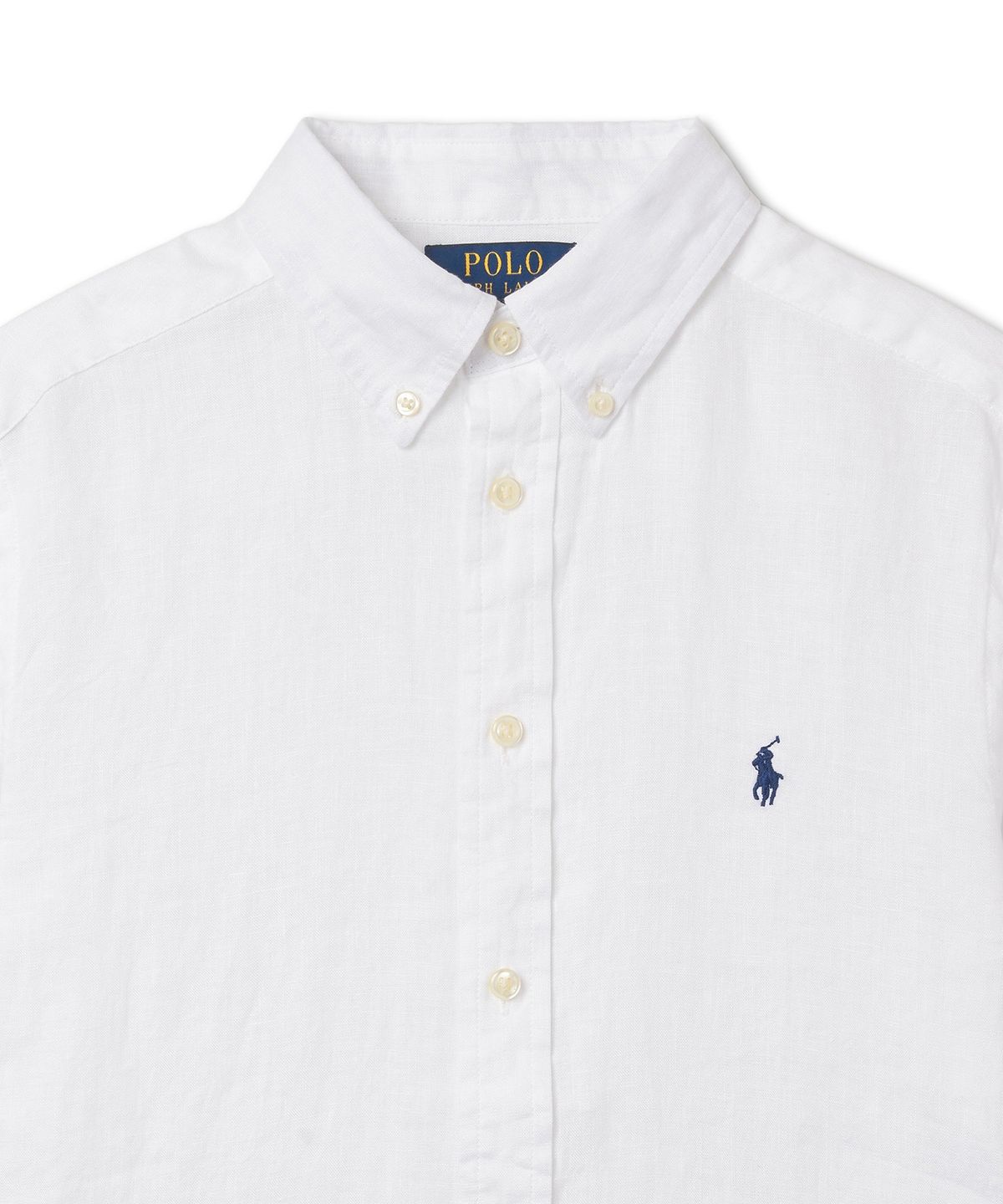 폴로 랄프 로렌 칠드런(POLO RALPH LAUREN CHILDREN) 남아 8-18세 리넨 셔츠 - 화이트