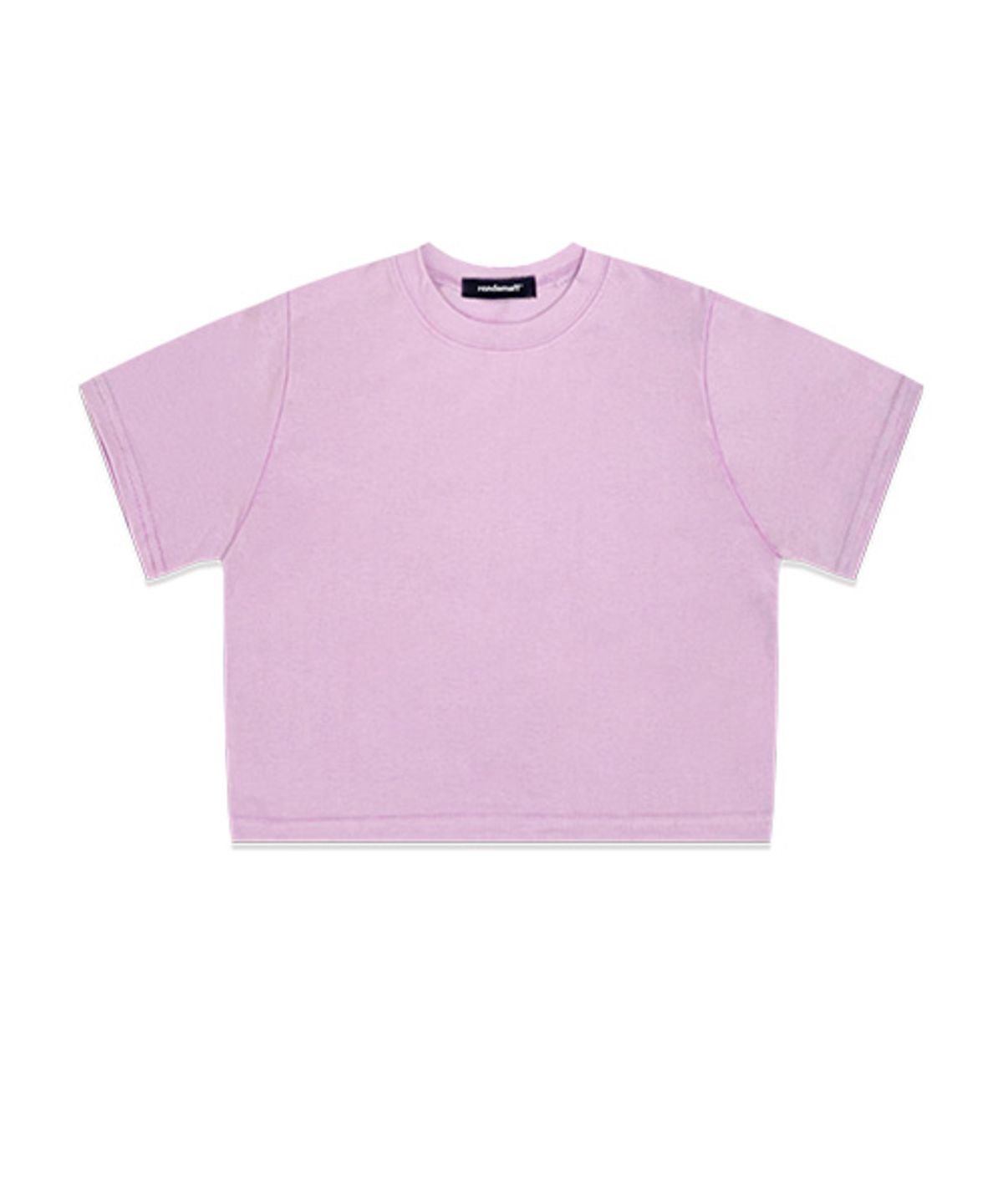 랜덤오프(RANDOMOFF) BASIC LINE SLIM CROP T-SHIRT (4color)