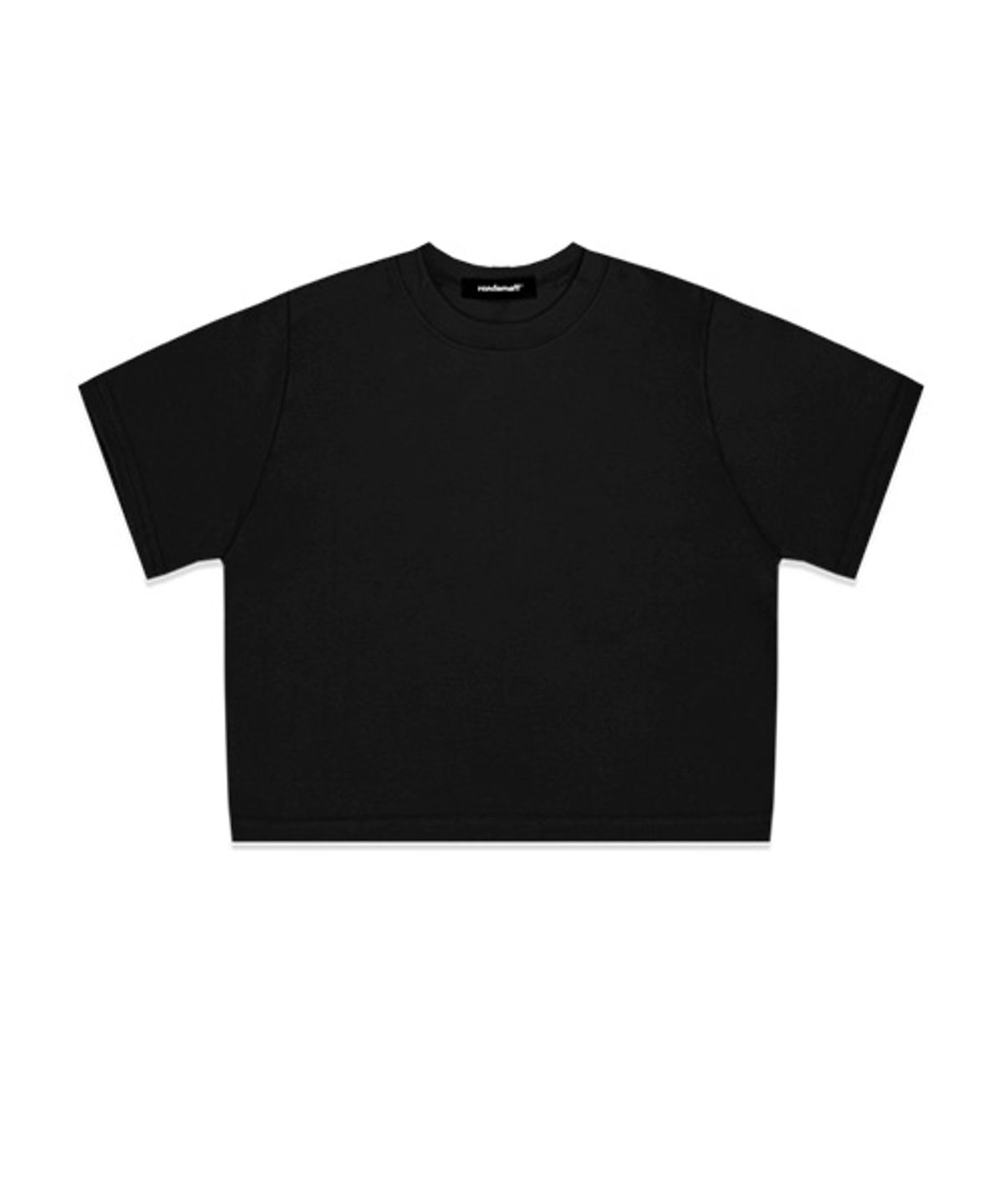 랜덤오프(RANDOMOFF) BASIC LINE SLIM CROP T-SHIRT (4color)