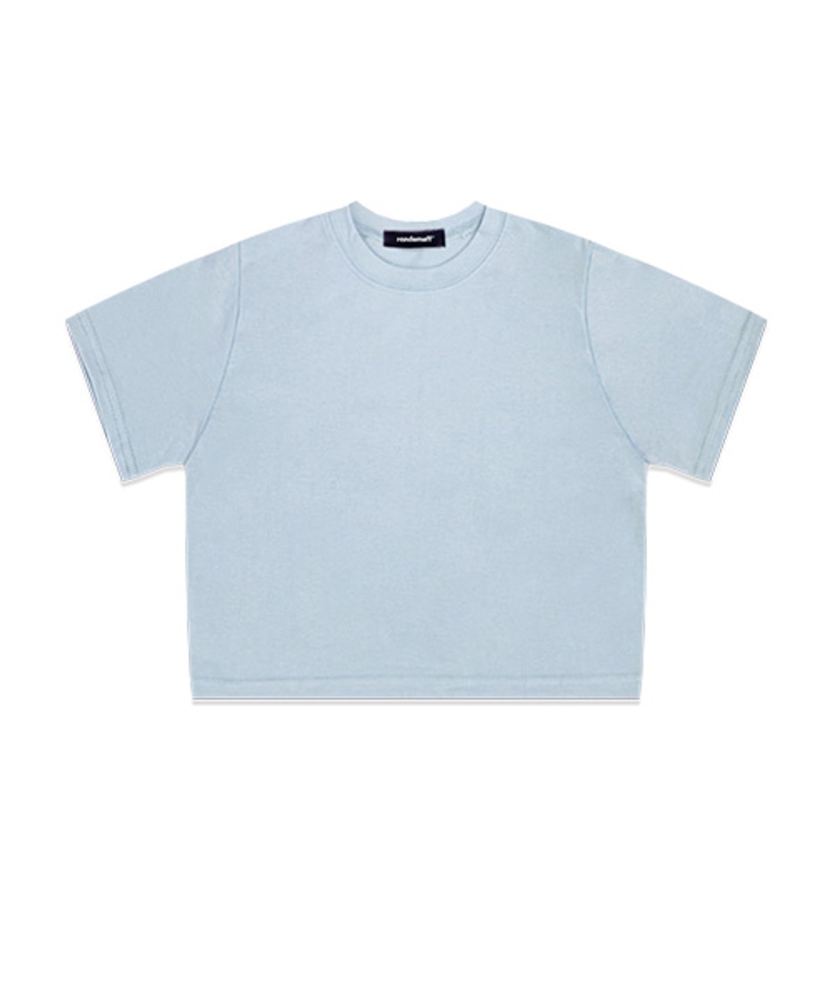 랜덤오프(RANDOMOFF) BASIC LINE SLIM CROP T-SHIRT (4color)