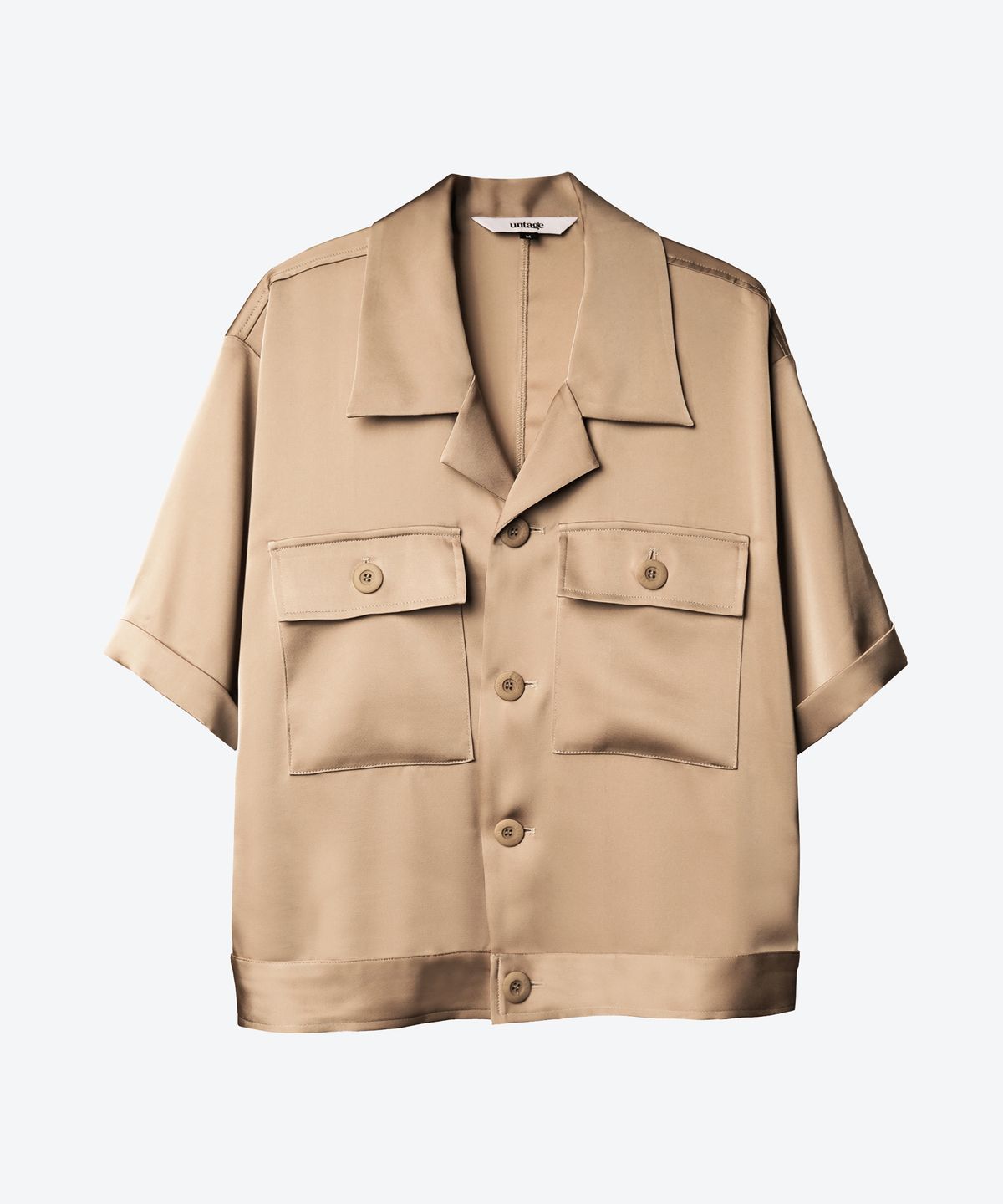 언티지(UNTAGE) 플랩 포켓 오버셔츠 자켓[Gold(UNISEX)]_UTS-FS96