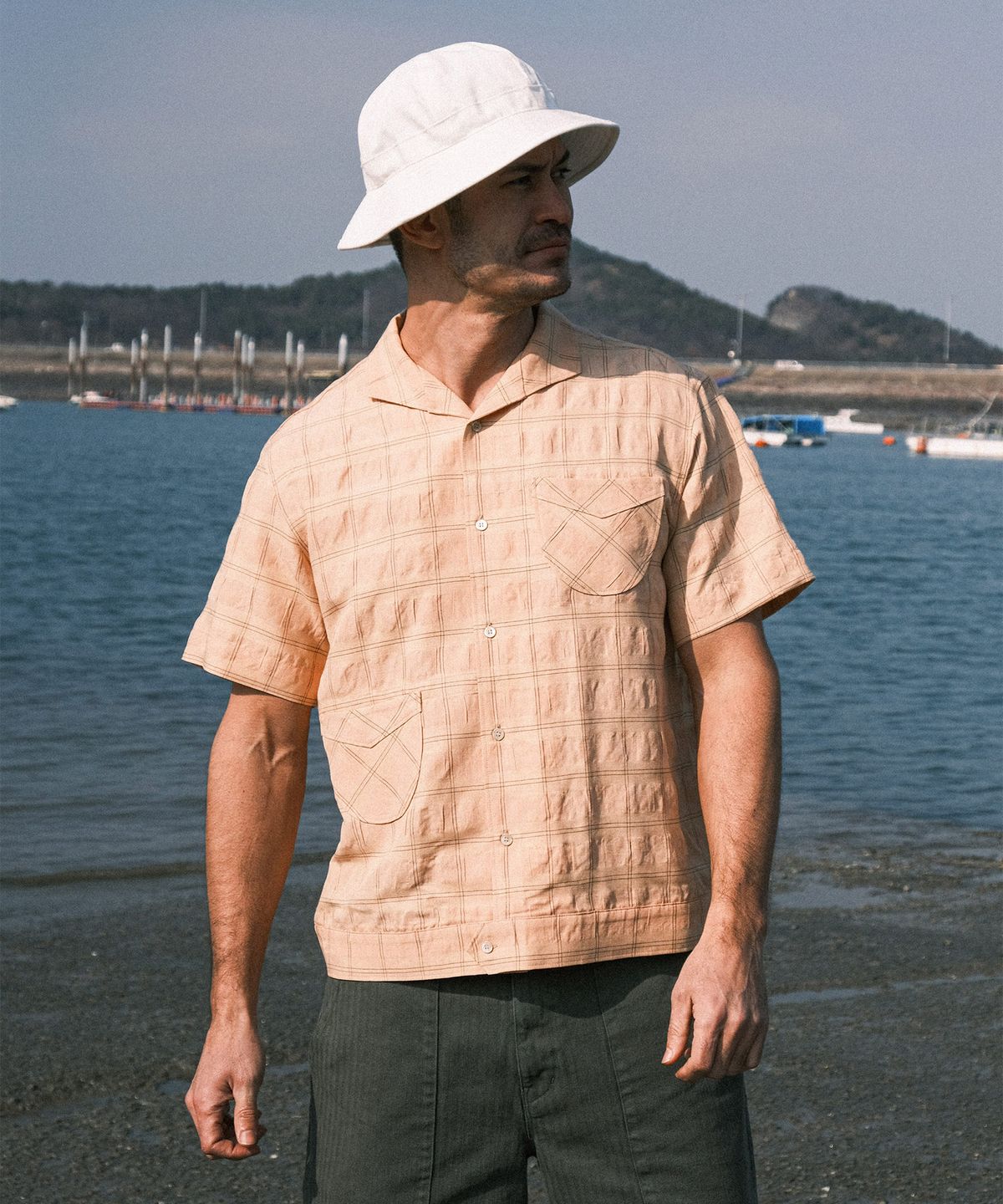비디알(VDR) NET FISHING SHIRTS [Salmon]