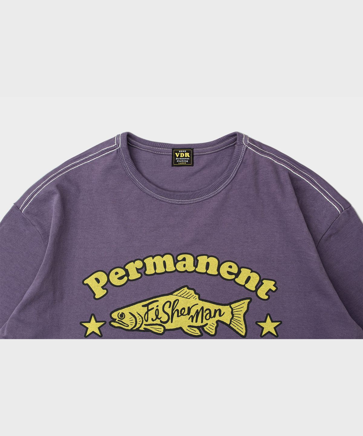 비디알(VDR) FISHERMAN T-SHIRT [Vintage Purple]