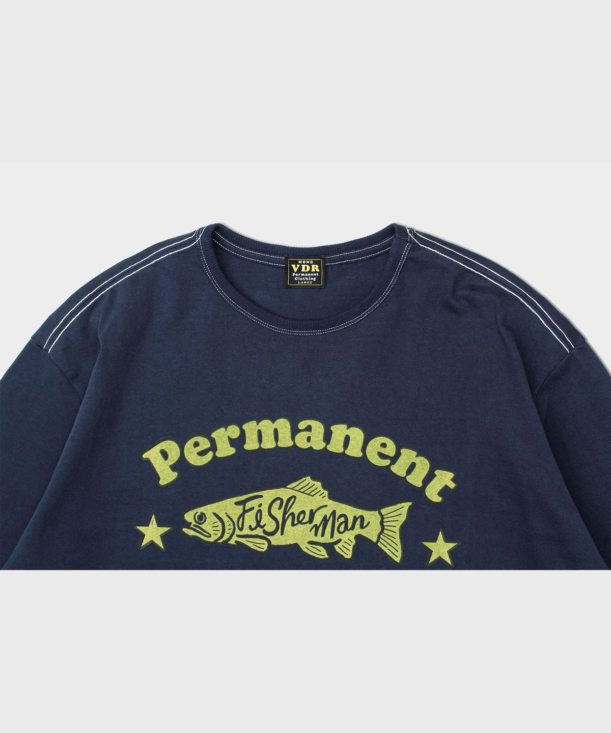 비디알(VDR) FISHERMAN T-SHIRT [Sailor Blue]