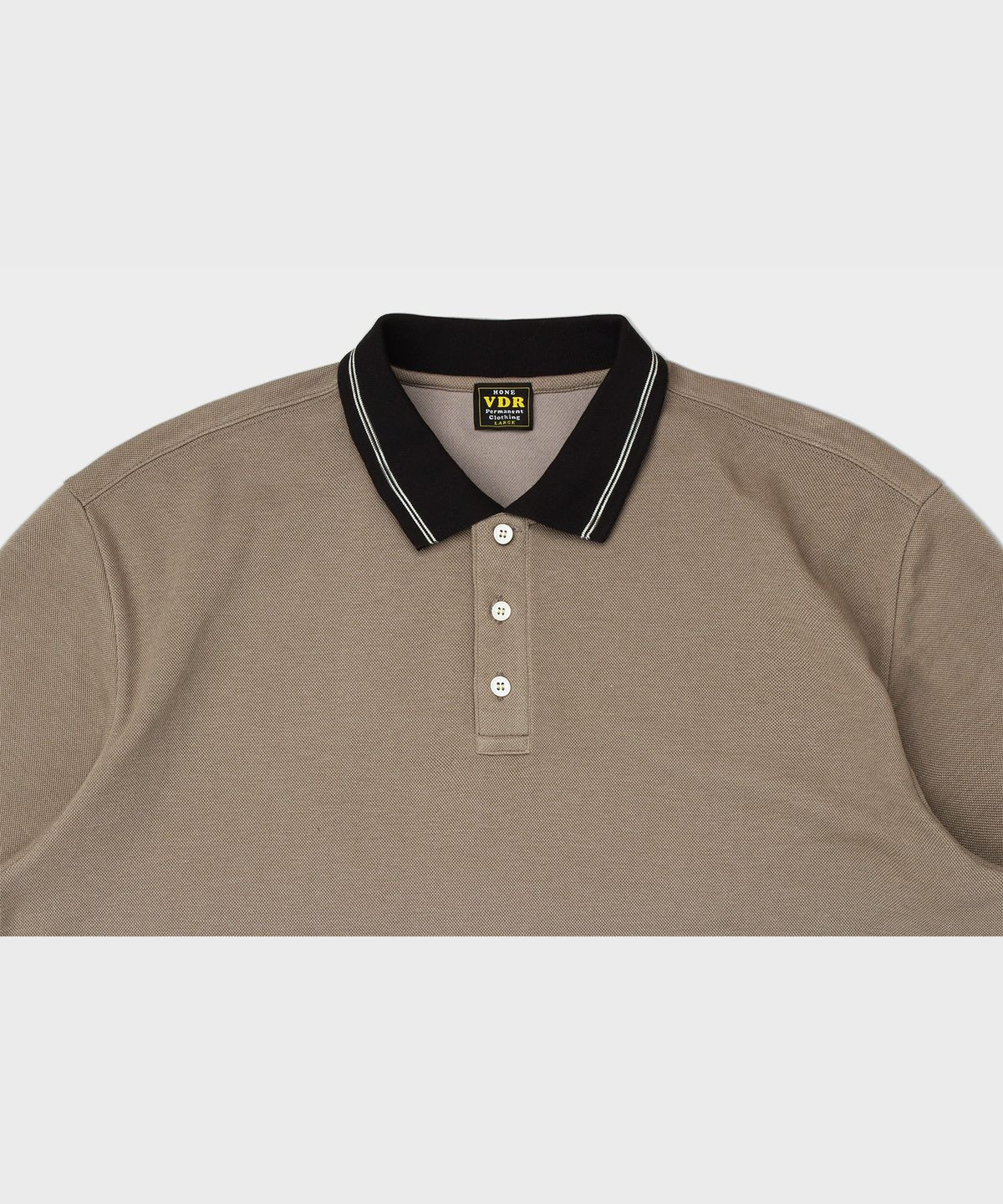 비디알(VDR) PIQUE SHORT SLEEVE SHIRT [Mushroom]