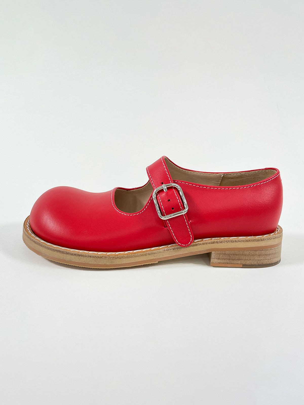히푸(hippu) Strap Shoes Women [Red]