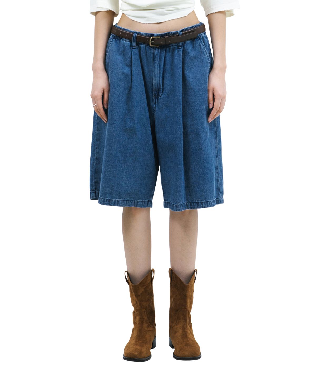 빅유니온(BIG UNION) EASY DENIM SHORTS / BLUE DENIM