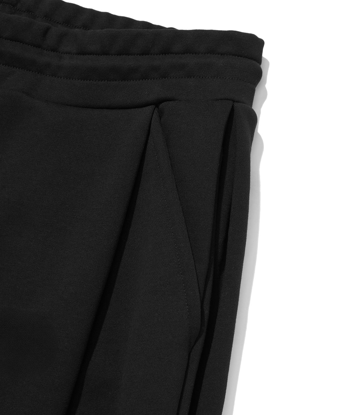 스웨이드(SUADE) TWO TUCK LONG PANTS [BLACK]