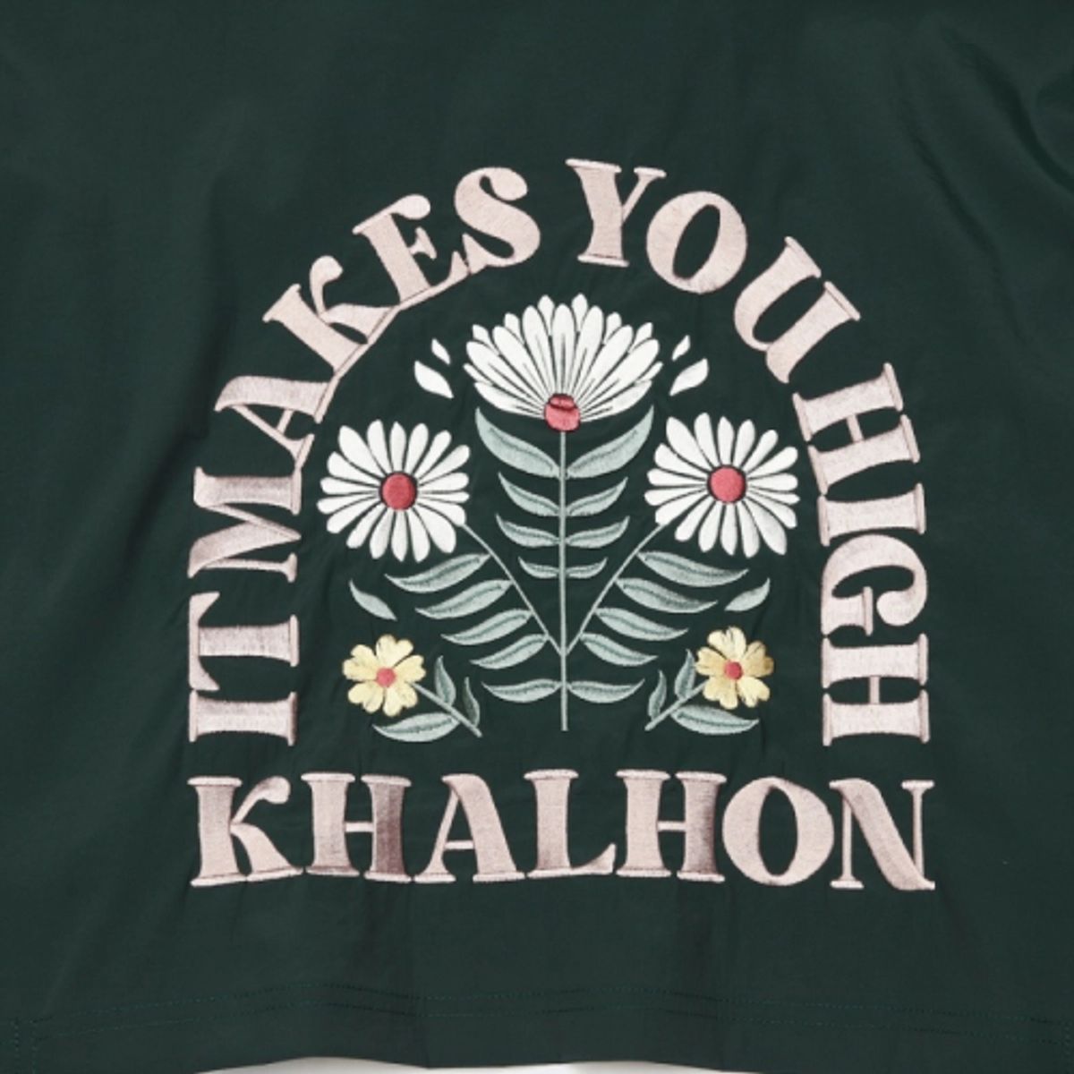 깔롱 골프(KHALHON) 나일론 아노락 (다크 그린)