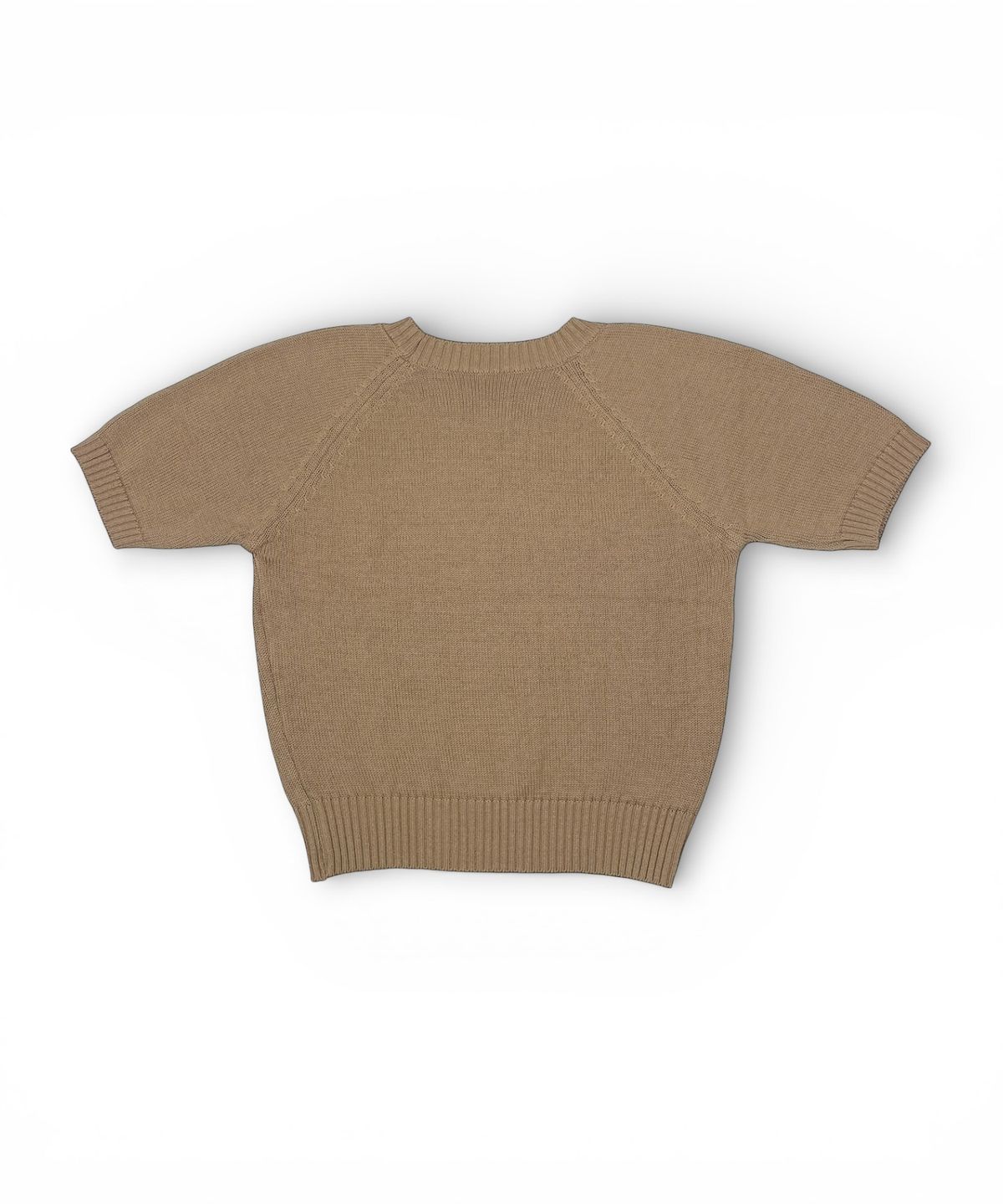 본슬리피(BORN SLIPPY) Raglan Half-Sleeve Knit (Brown)