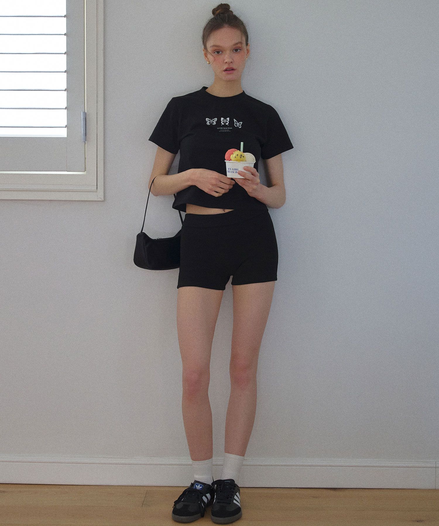 MUSINSA | LETTER FROM MOON Triple Butterfly Embroidered