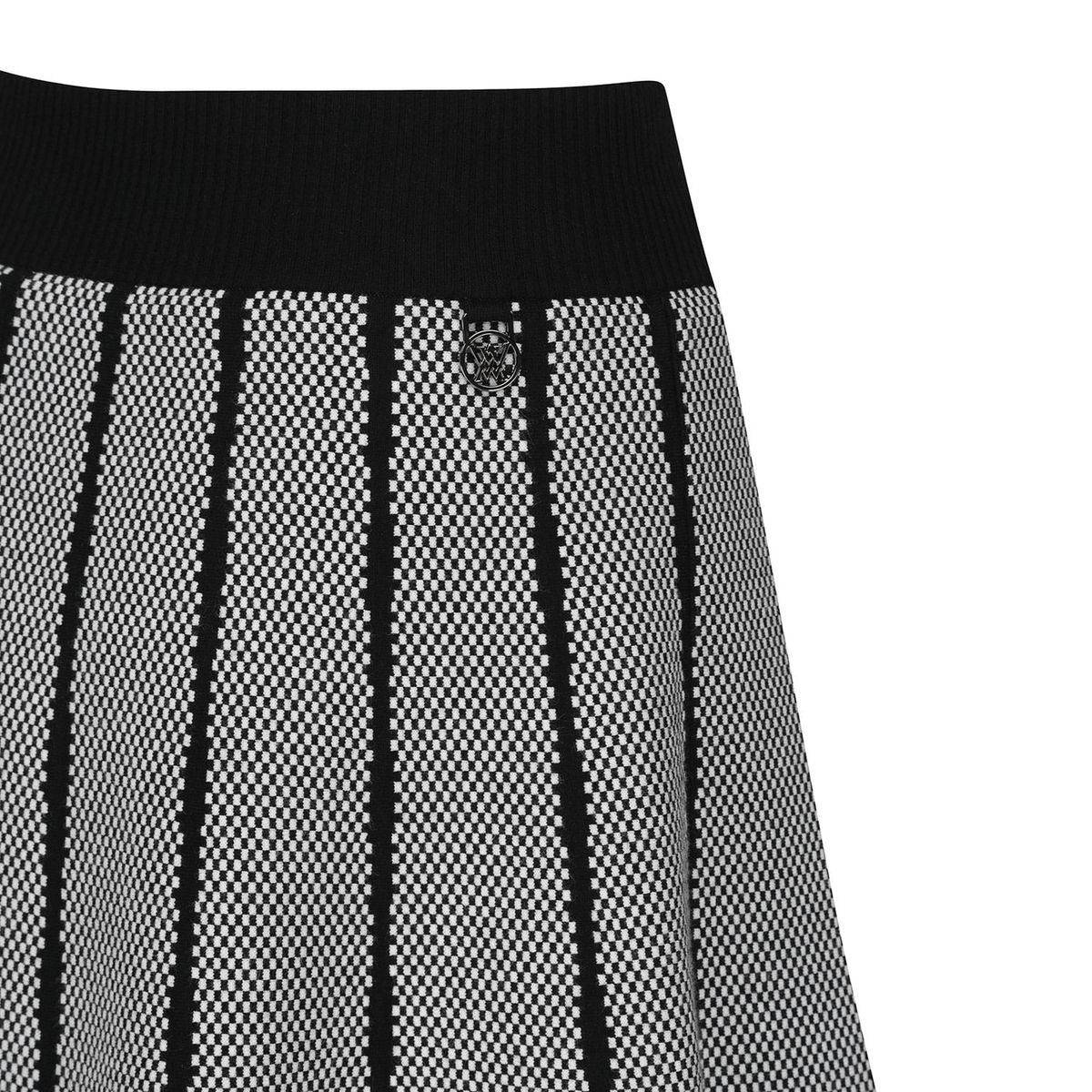 어뉴골프(ANEW GOLF) WOMEN PATTERN KNIT SQ_BK