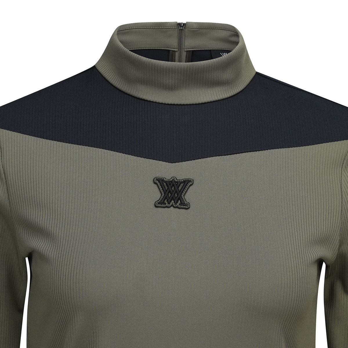 어뉴골프(ANEW GOLF) WOMEN SHOULDER BLOCK LONG T-SHIRT_KH