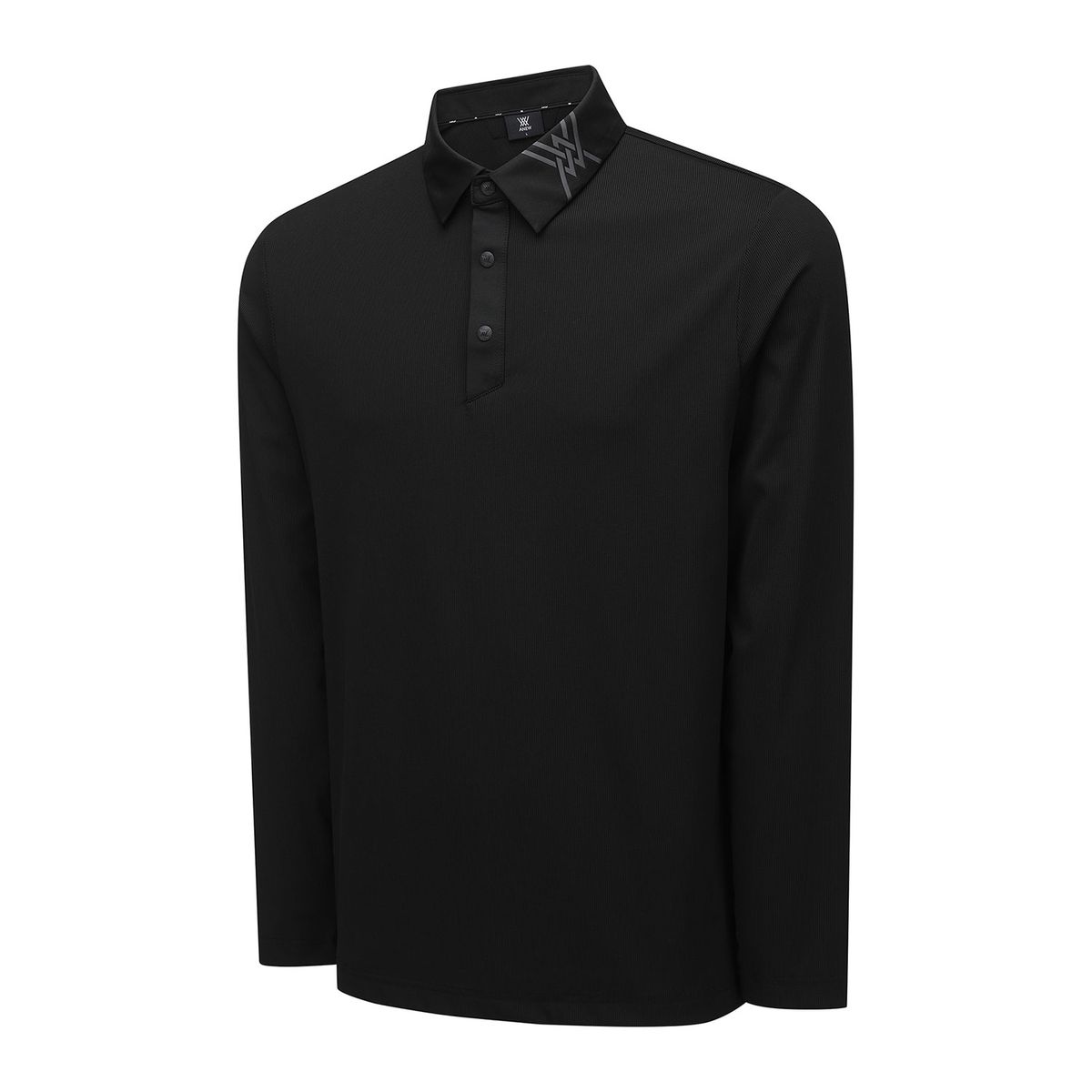 어뉴골프(ANEW GOLF) MEN NECK POINT LONG T-SHIRT_BK