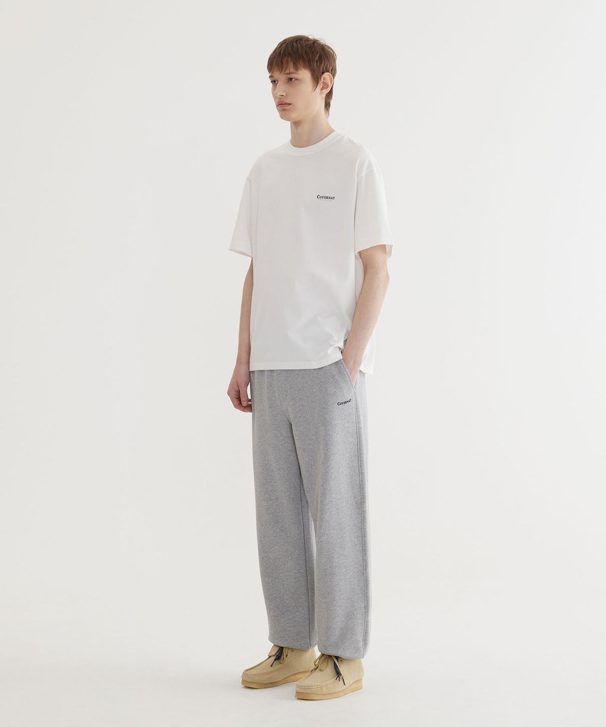 커버낫(COVERNAT) [2PACK] 쿨 코튼 티셔츠 White+White
