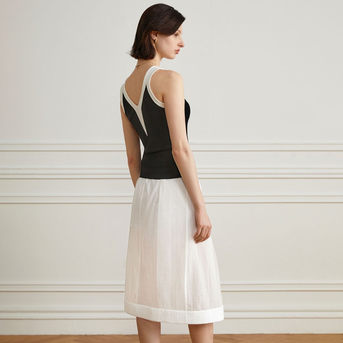 와이와이아이엠(YYIAM) YY_High waist A-line skirt