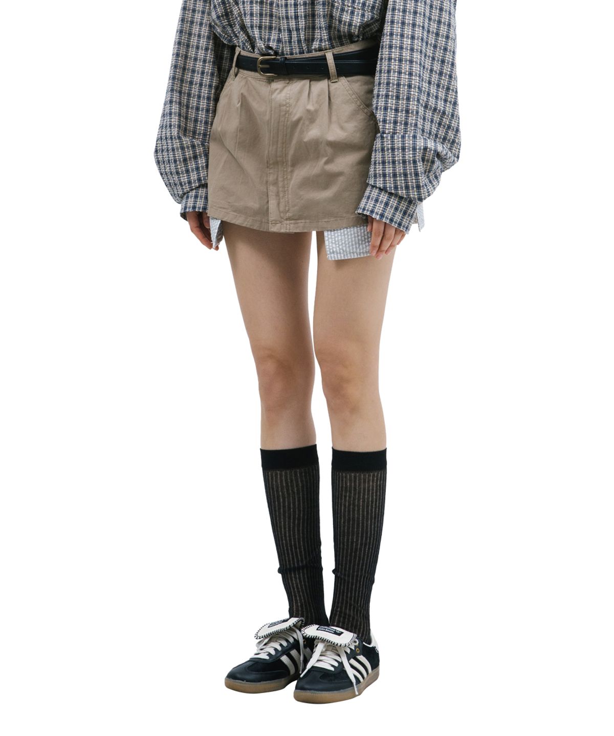 빅유니온(BIG UNION) LOW-RISE CHINO SKIRT / 2 COLOR