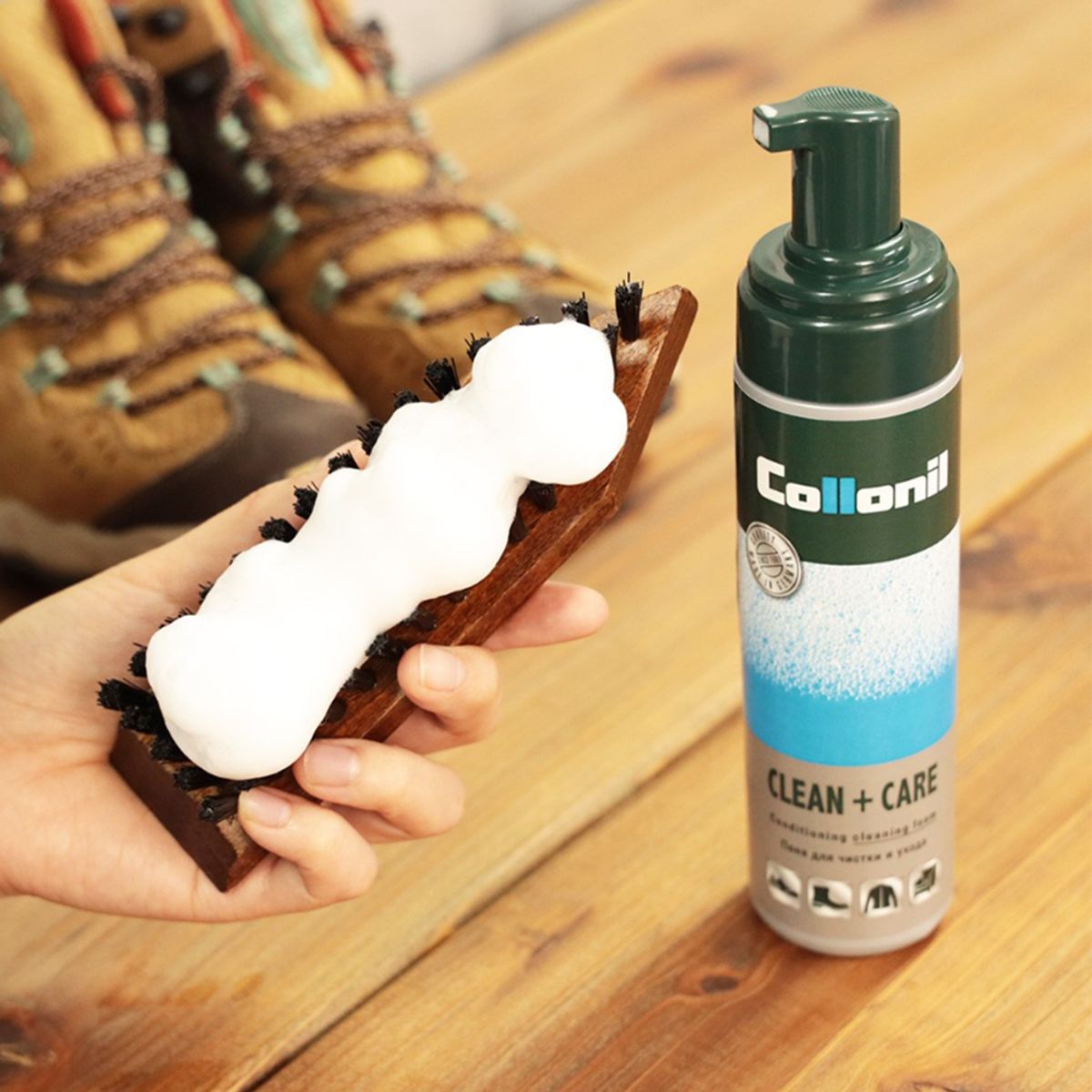 콜로닐(COLLONIL) 클린 앤 케어 클리너 200ml 가죽 스웨이드 패브릭