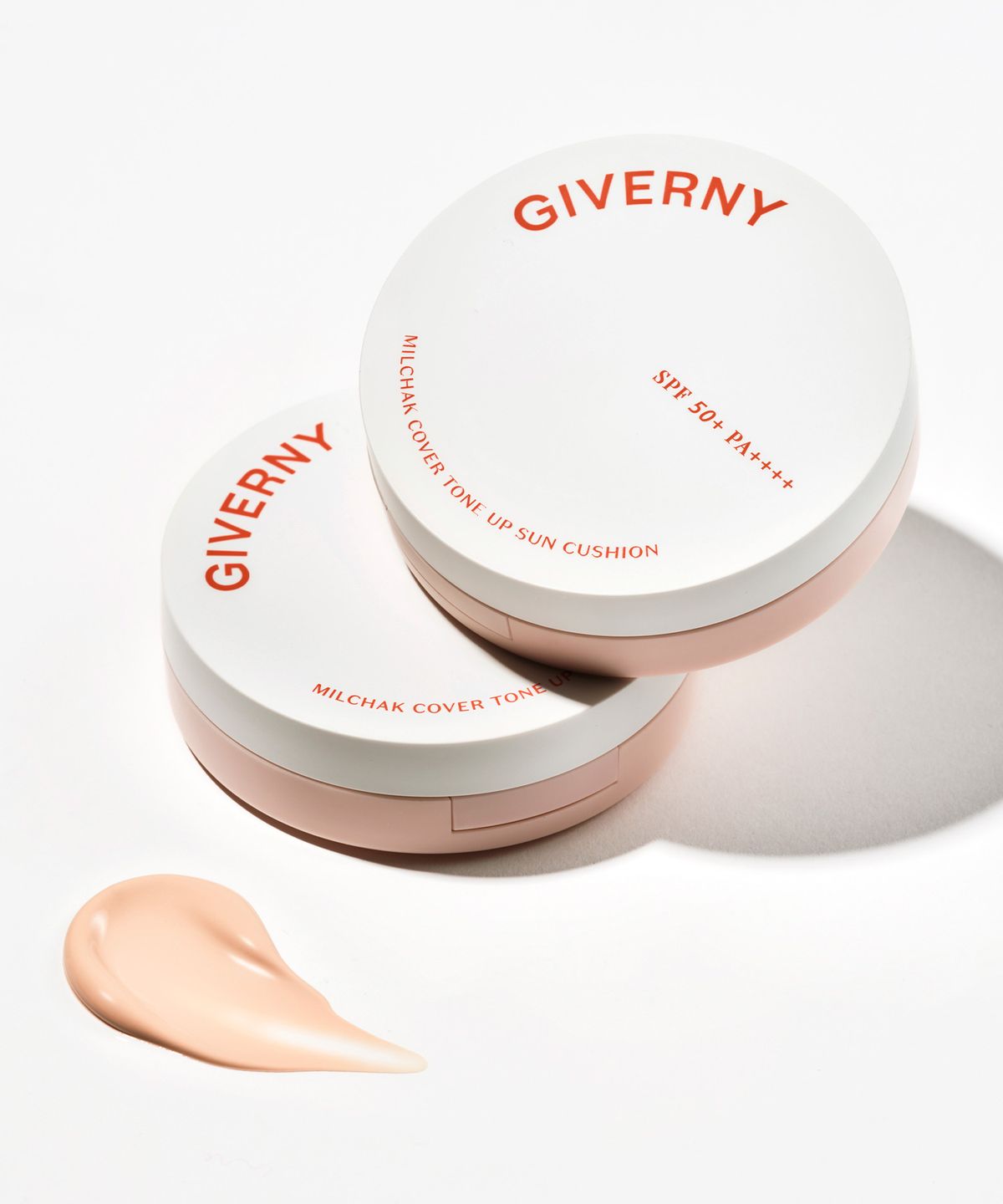 지베르니(GIVERNY) 밀착 커버 톤업 선 쿠션 클리어 베이지 12g