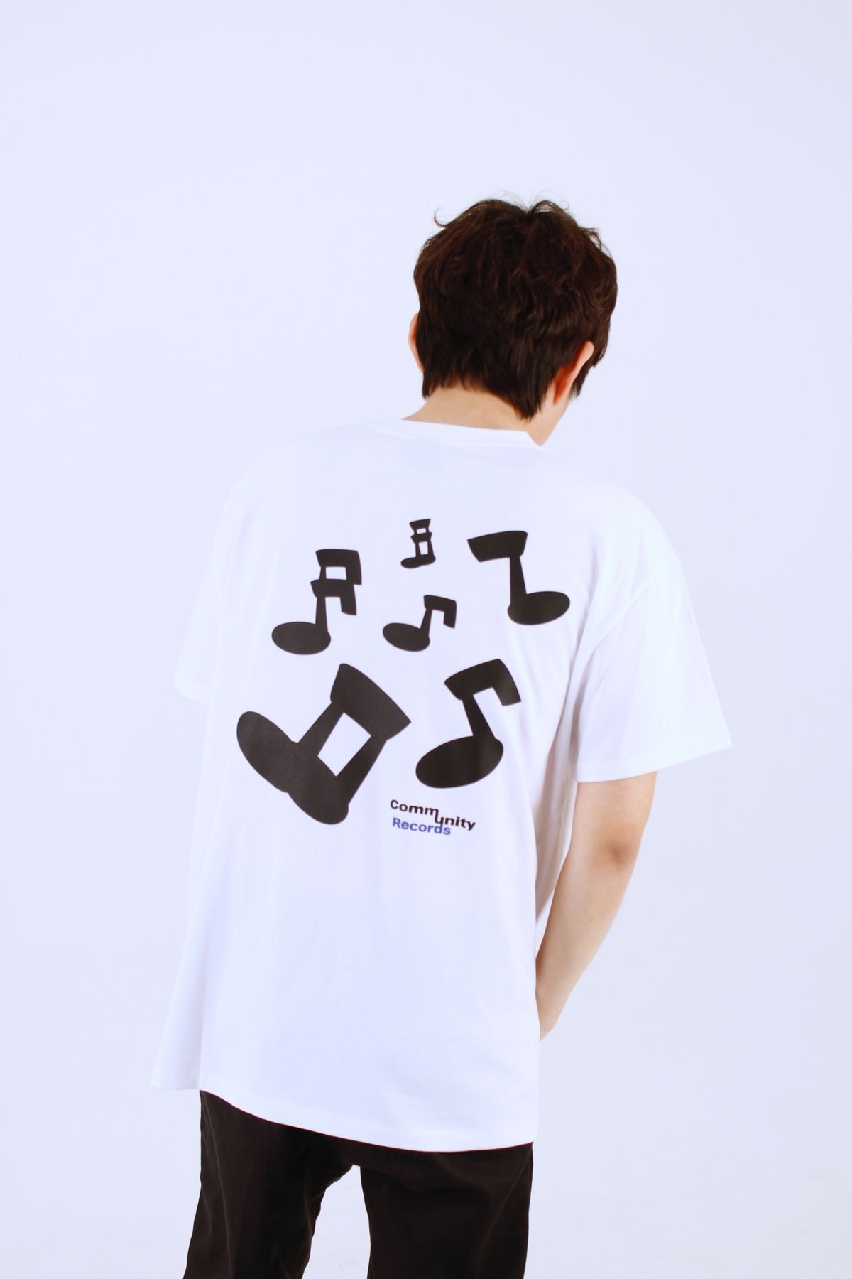 커뮤니티클럽(COMMUNITY CLUB) MUSIC NOTE TEE White