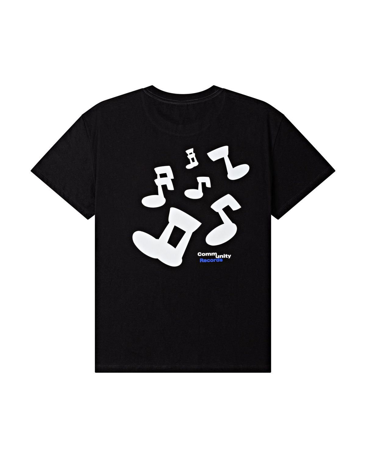 커뮤니티클럽(COMMUNITY CLUB) MUSIC NOTE TEE Black