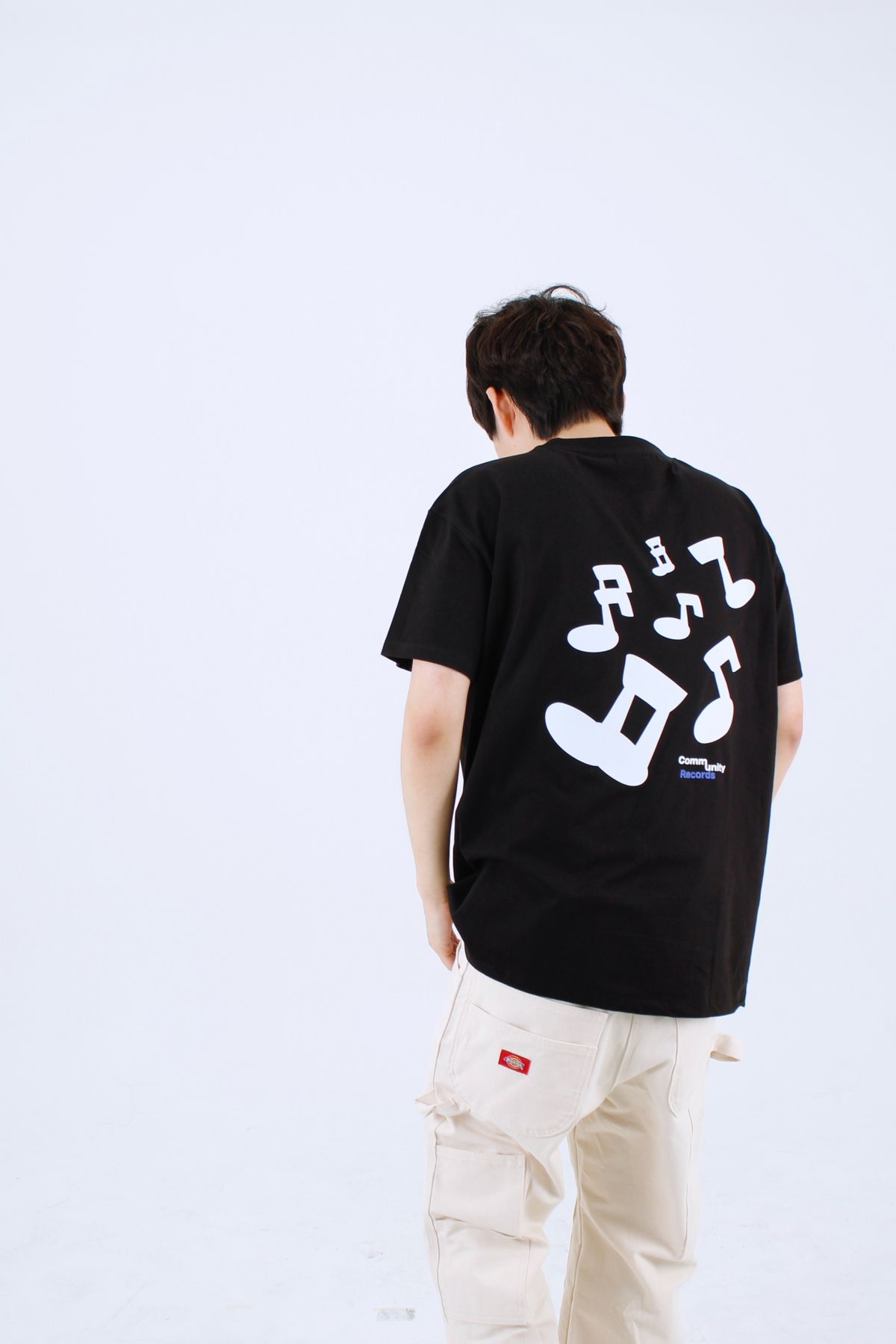 커뮤니티클럽(COMMUNITY CLUB) MUSIC NOTE TEE Black