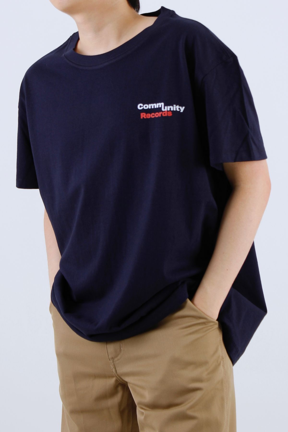 커뮤니티클럽(COMMUNITY CLUB) MUSIC NOTE TEE Navy