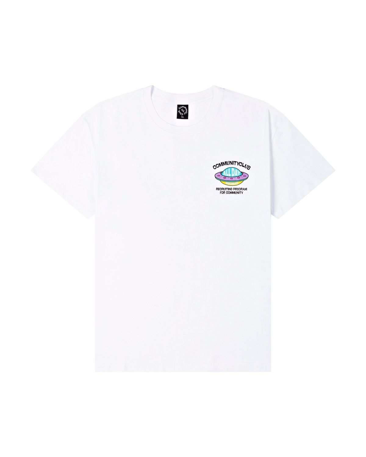 커뮤니티클럽(COMMUNITY CLUB) RECRUIT PROGRAM TEE White