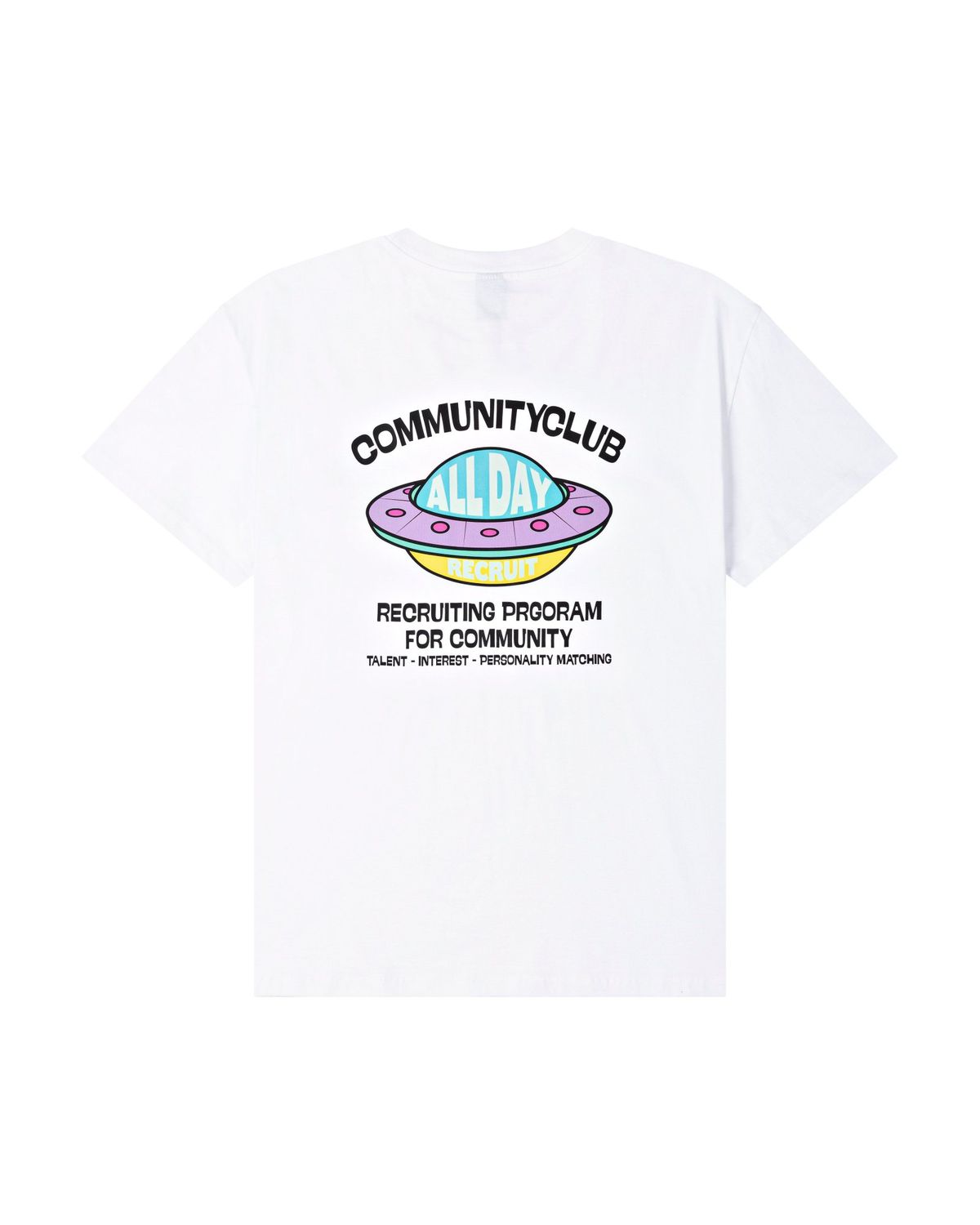 커뮤니티클럽(COMMUNITY CLUB) RECRUIT PROGRAM TEE White