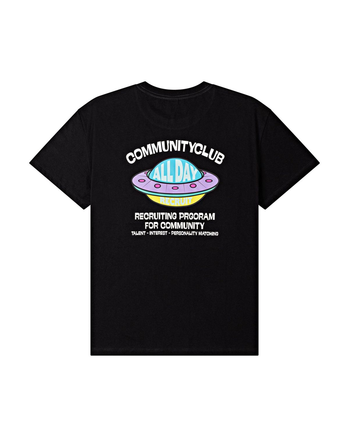 커뮤니티클럽(COMMUNITY CLUB) RECRUIT PROGRAM TEE Black
