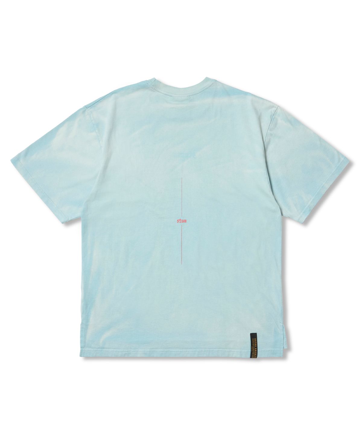 스티그마(STIGMA) STGM Logo Vintage-Like Washed Oversized Short Sleeves T-Shirts Sky Blue