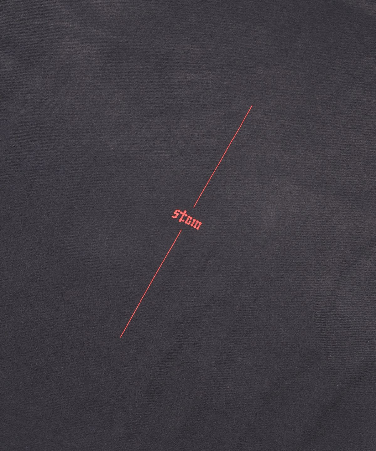 스티그마(STIGMA) STGM Logo Vintage-Like Washed Oversized Short Sleeves T-Shirts Charcoal