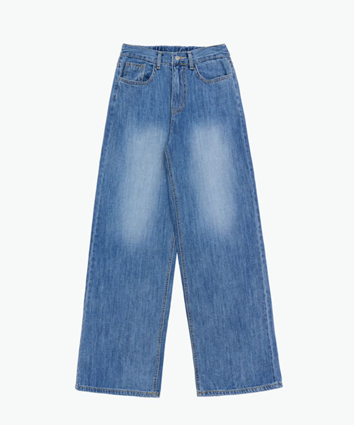 헤인트(HAINT) PENNY BANDING WIDE DENIM PANTS