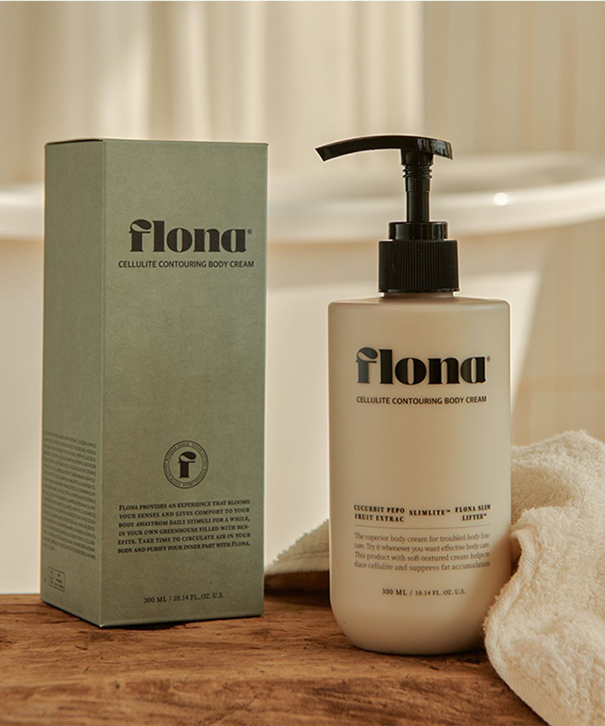 플로나(FLONA) 당호박 셀룰라이트 컨투어링 바디크림 290ml