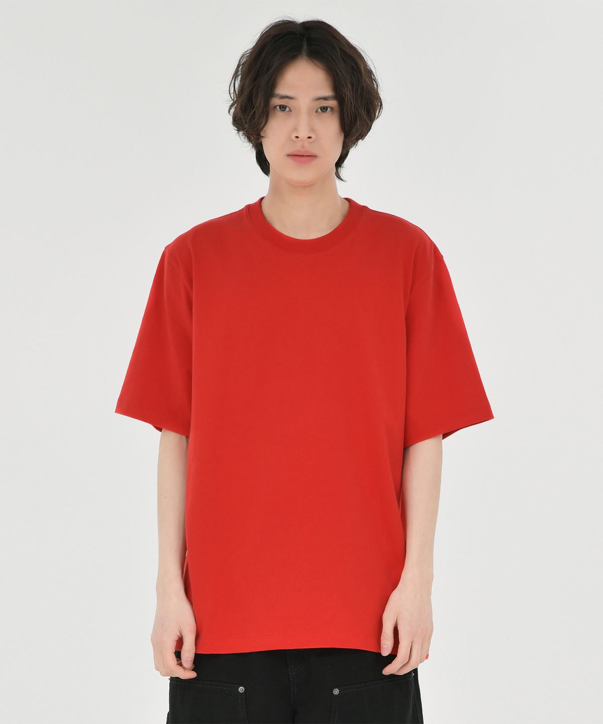 브라운야드(BROWNYARD) 에센셜 티셔츠, 레드