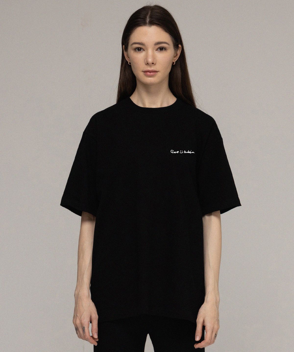그레이버(GRAVER) [UNISEX]2-PACK 드로잉 스마일 로고 반팔티