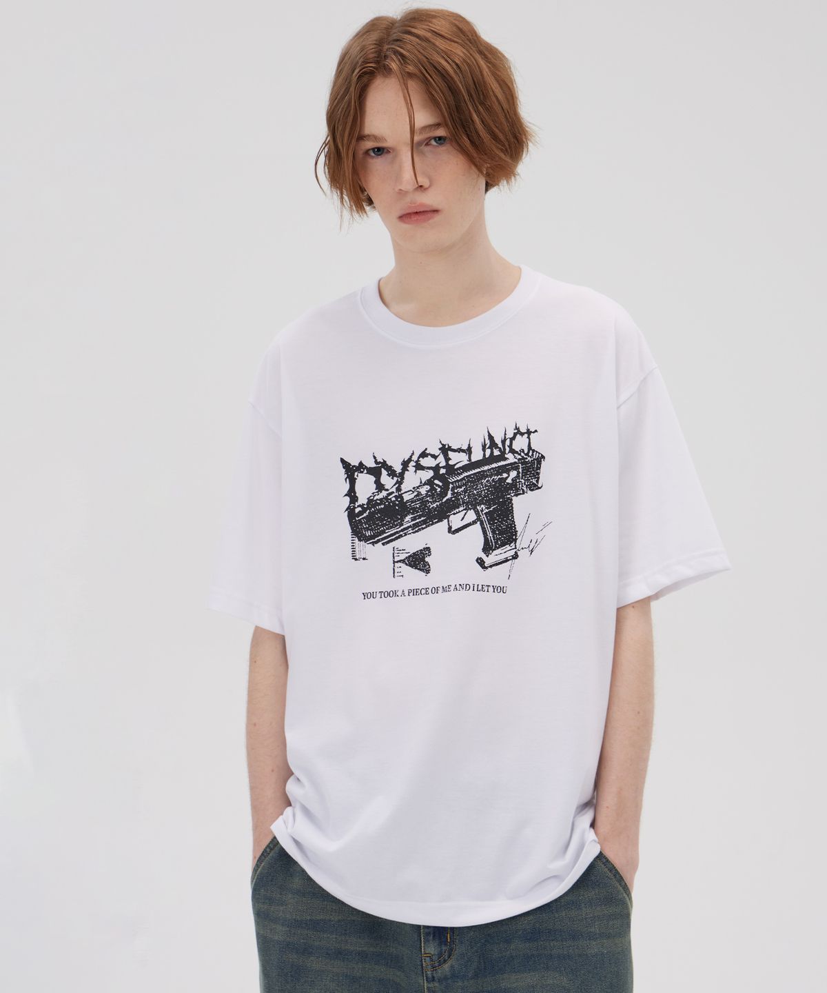 디스펑트(DYSFUNCT) DYSFUNCT PISTOL T-SHIRT (WHITE) - 사이즈 & 후기 | 무신사