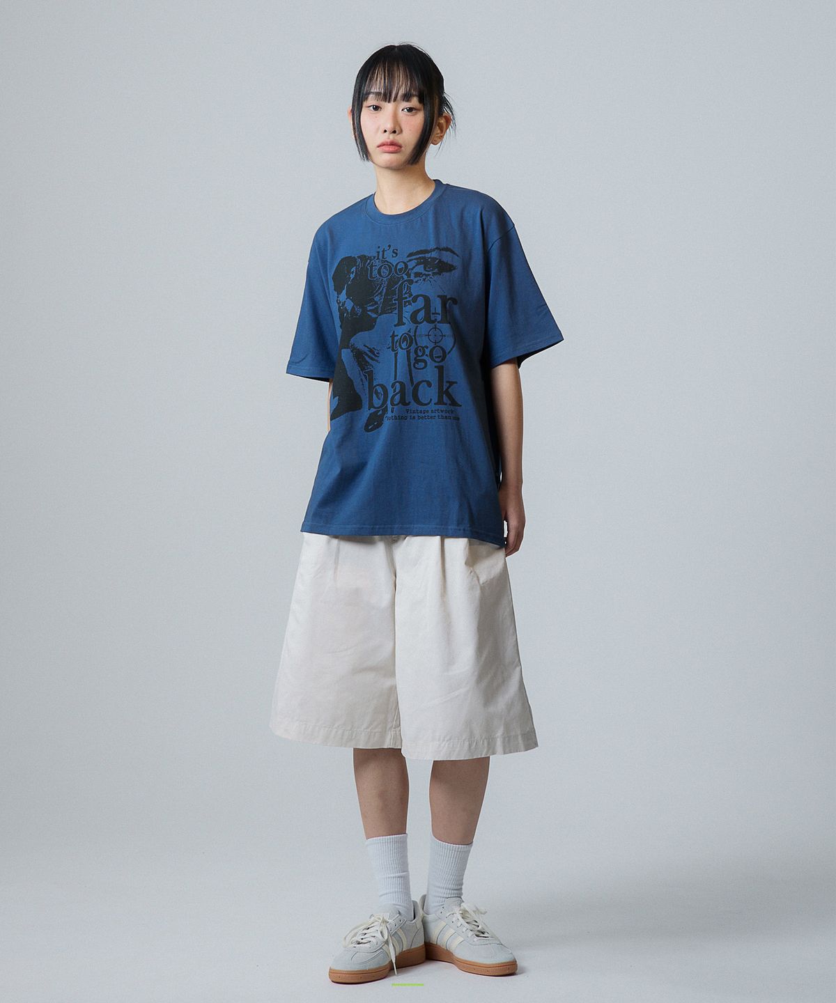 낫띵이즈베럴댄미(NOTHINGISBETTERTHANME) VINTAGE ARTWORK TEE_deep blue