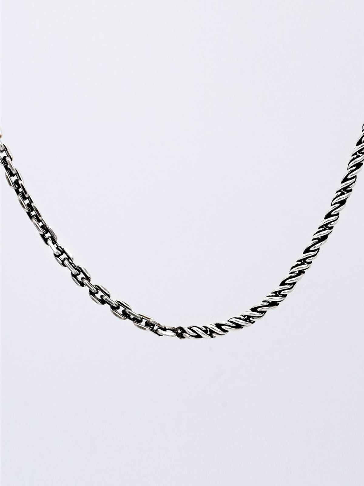 하랑(HARANG) HR 332N_Silver Chain Necklace