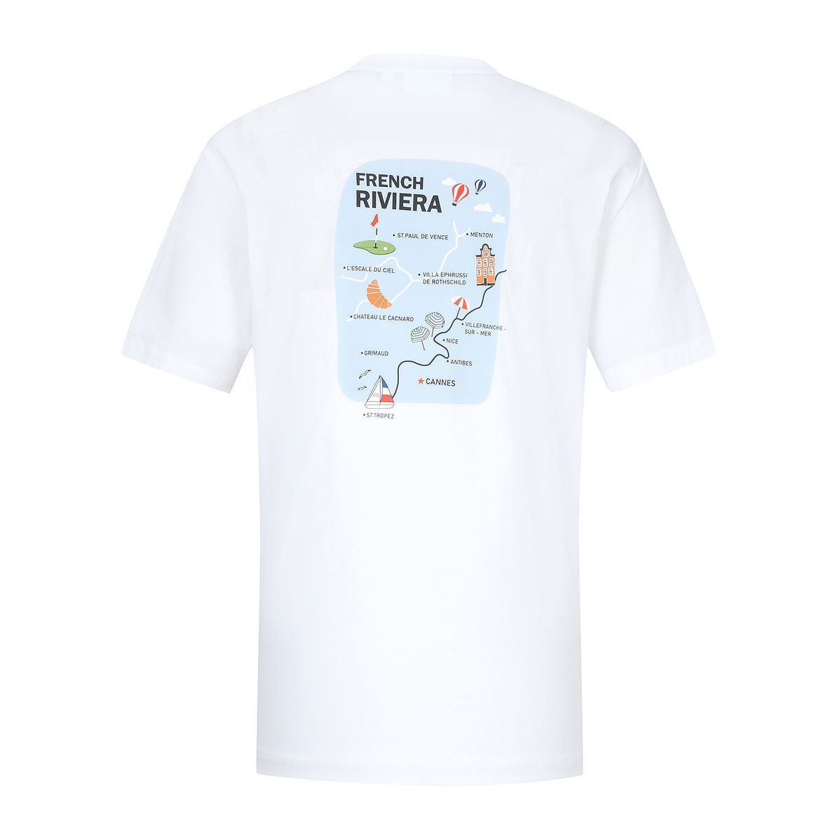 마틴골프(MARTINE GOLF) Print Round T-Shirts_White (Men)