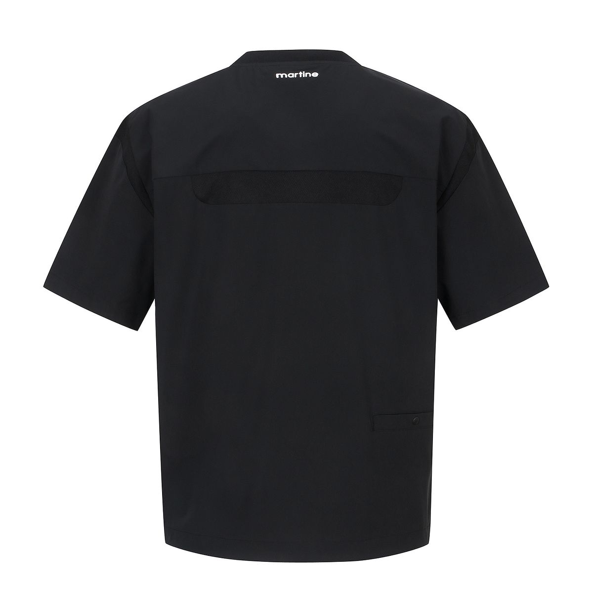 마틴골프(MARTINE GOLF) Mesh Matching Round T-Shirts_Black (Men)