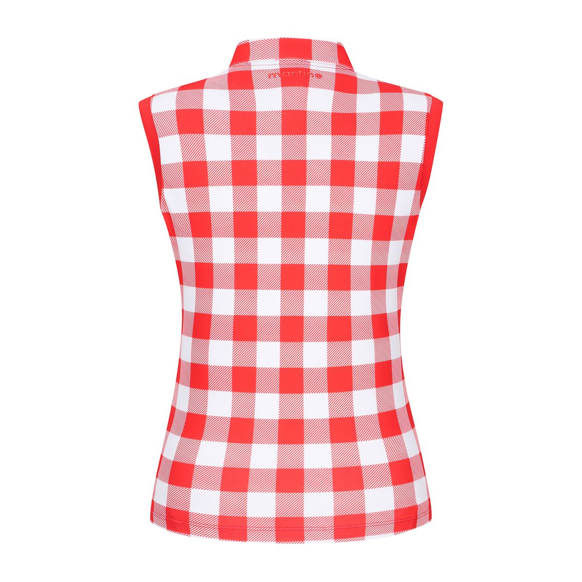 마틴골프(MARTINE GOLF) Check Sleeveless T-Shirts_Red