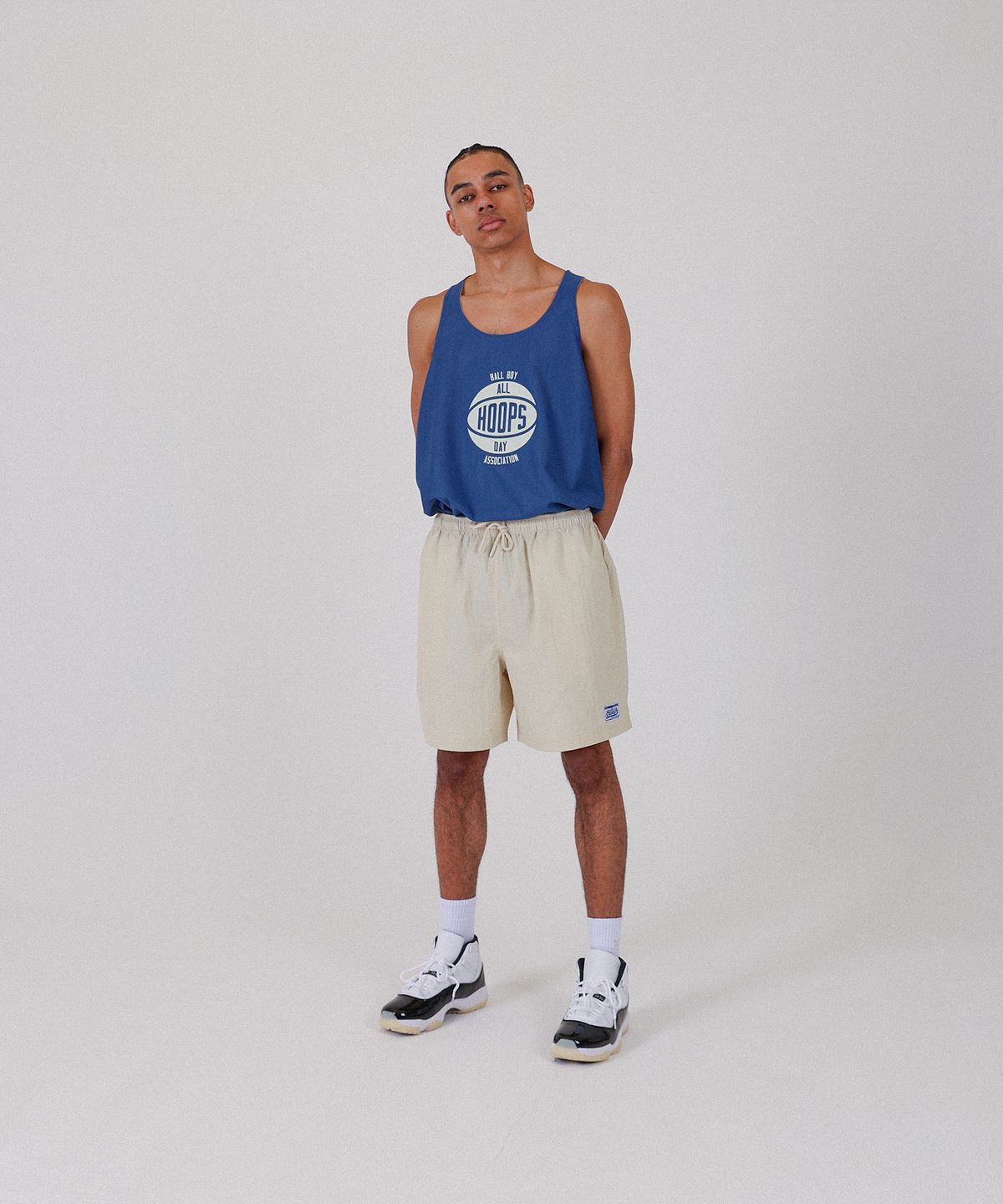올데이훕스(ALL DAY HOOPS) 볼보이협회 클래식 양면져지 [블루/크림]